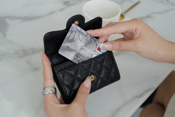 シャネル CHANEL マトラッセ クラシックカードケース ブラック 黒 AP0214 Y01864 C3906 ゴールド金具 - 画像 (8)