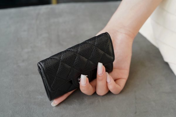 シャネル CHANEL マトラッセ クラシックカードケース ブラック 黒 AP0214 Y01864 C3906 シルバー金具 - 画像 (7)