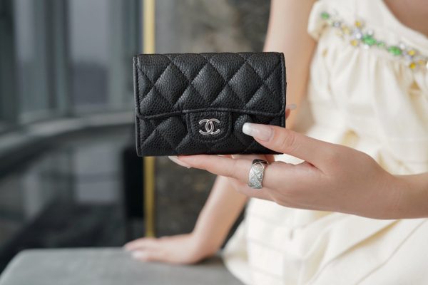 シャネル CHANEL マトラッセ クラシックカードケース ブラック 黒 AP0214 Y01864 C3906 シルバー金具 - 画像 (8)