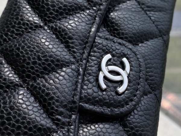 シャネル CHANEL マトラッセ クラシックカードケース ブラック 黒 AP0214 Y01864 C3906 シルバー金具 - 画像 (9)