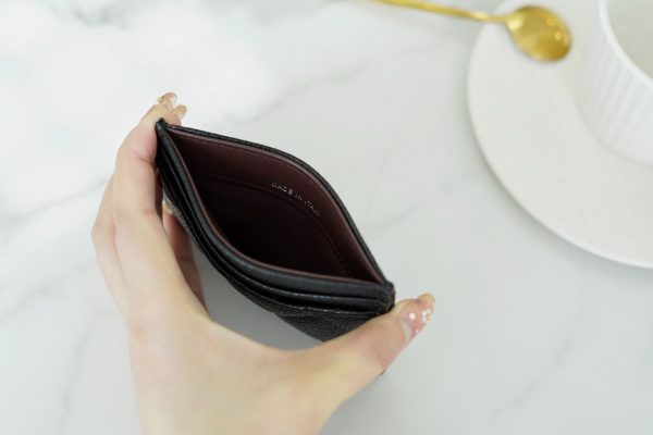 シャネル CHANEL カードケース 名刺入れ ブラック 黒 A31510 Y01480 キャビアスキン シルバー金具 - 画像 (6)