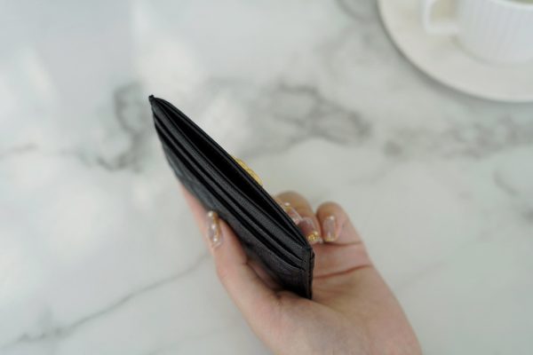 シャネル CHANEL ボーイシャネル カードケース 名刺入れ ブラック 6632 キャビアスキン ゴールド金具 - 画像 (7)