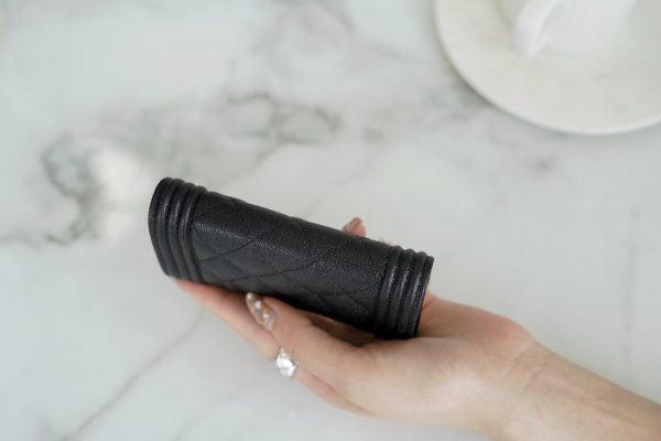 シャネル CHANEL スモールフラップウォレット ボーイシャネル ブラック A80734 キャビアスキン ゴールド金具 - 画像 (7)