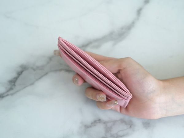 シャネル CHANEL カードケース シャネル19 ライン ピンク AP1167 ラムスキン ゴールド金具 - 画像 (6)