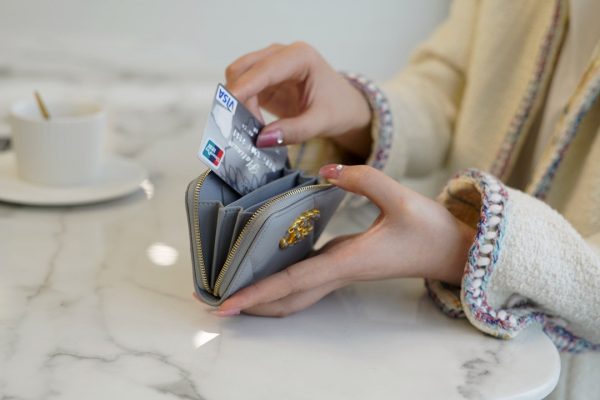 シャネル CHANEL コインケース 19 ジップ コインパース グレー AP0949 ラムスキン ゴールド金具 - 画像 (8)