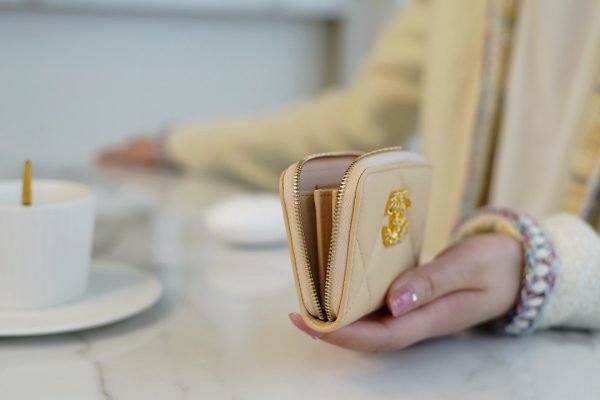 シャネル CHANEL コインケース 19 ジップ コインパース ベージュ AP0949 ラムスキン ゴールド金具 - 画像 (8)
