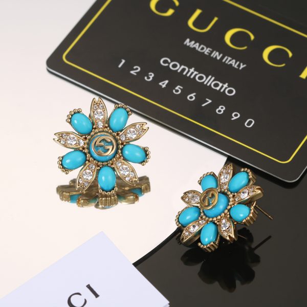 グッチ ピアス レディース 人気，グッチ ピアス メンズ 片耳，グッチ ピアス フラワー，グッチ ピアス ハート，グッチ ピアス フープ guccijewelry019 - 画像 (2)