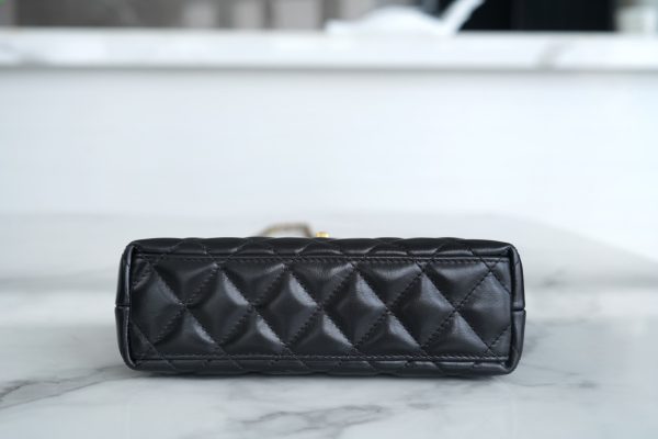 シャネル CHANEL バッグ 新作 2024 Kelly ブラック AS2355 ラムスキン ゴールド金具 - 画像 (6)