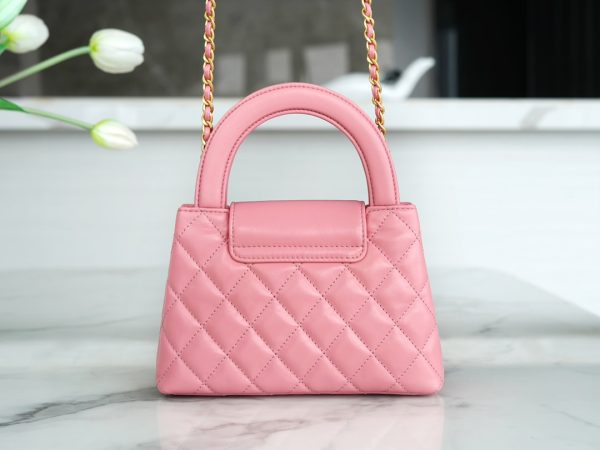 シャネル CHANEL バッグ 新作 2024 Kelly ピンク AS2355 ラムスキン ゴールド金具 - 画像 (3)