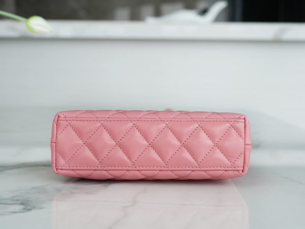 シャネル CHANEL バッグ 新作 2024 Kelly ピンク AS2355 ラムスキン ゴールド金具 - 画像 (6)