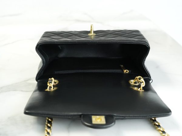 シャネル CHANEL バッグ 新作 2024 ブラック AS2315 ラムスキン ゴールド金具 - 画像 (9)