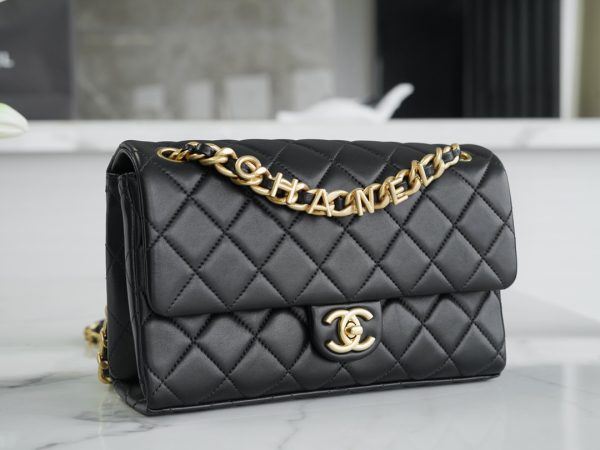 シャネル CHANEL バッグ 新作 2024 ブラック AS2316 ラムスキン ゴールド金具 - 画像 (3)