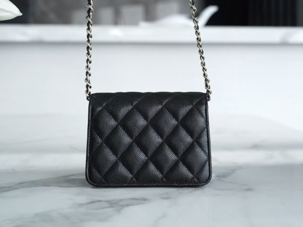 シャネル CHANEL バッグ 新作 2024 ブラック AS2325 キャビアスキン シルバー金具 - 画像 (3)