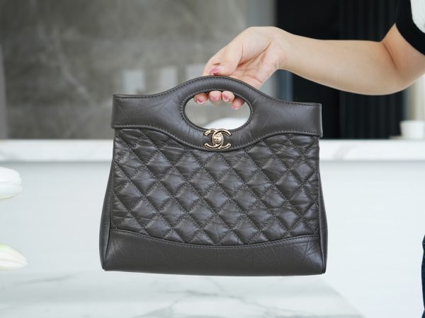 シャネル CHANEL シャネル31 ライン ブラウン AS4133 ラムスキン ゴールド金具
