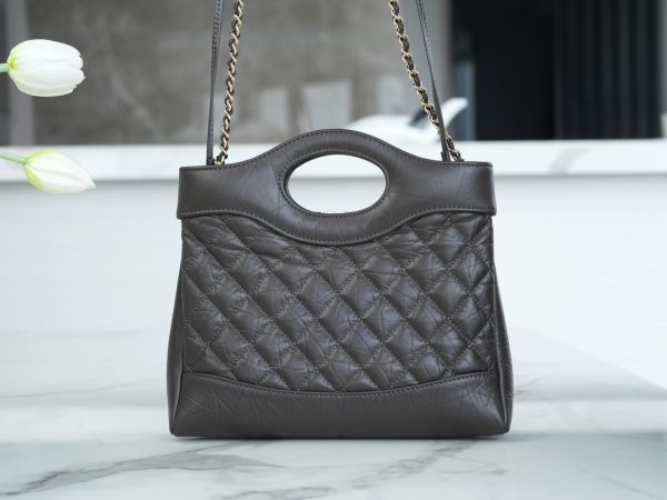シャネル CHANEL シャネル31 ライン ブラウン AS4133 ラムスキン ゴールド金具 - 画像 (3)