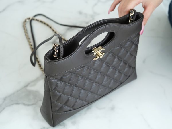 シャネル CHANEL シャネル31 ライン ブラウン AS4133 ラムスキン ゴールド金具 - 画像 (5)