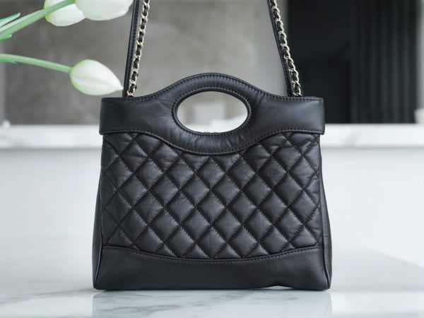 シャネル CHANEL シャネル31 ライン ブラック AS4133 ラムスキン ゴールド金具 - 画像 (3)