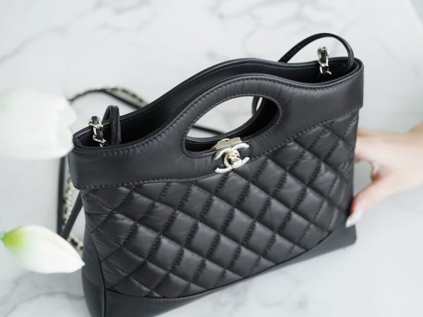 シャネル CHANEL シャネル31 ライン ブラック AS4133 ラムスキン ゴールド金具 - 画像 (5)