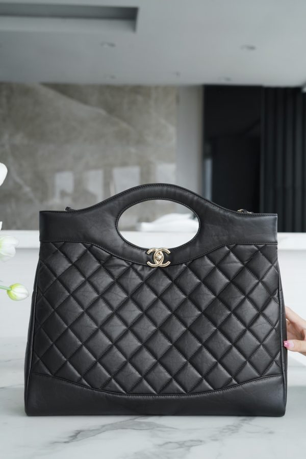 シャネル CHANEL シャネル31 ライン ブラック AS2339 ラムスキン シルバー金具