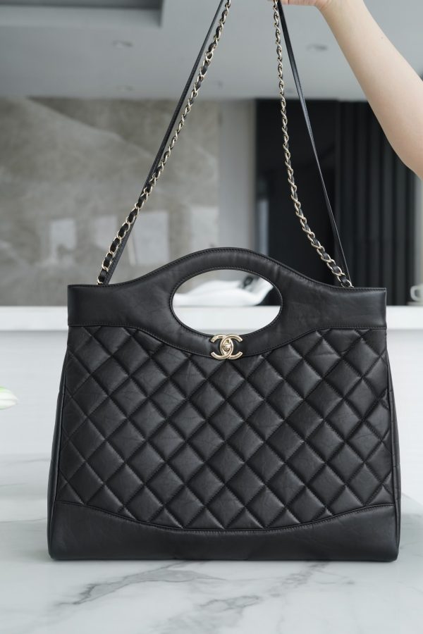 シャネル CHANEL シャネル31 ライン ブラック AS2339 ラムスキン シルバー金具 - 画像 (2)