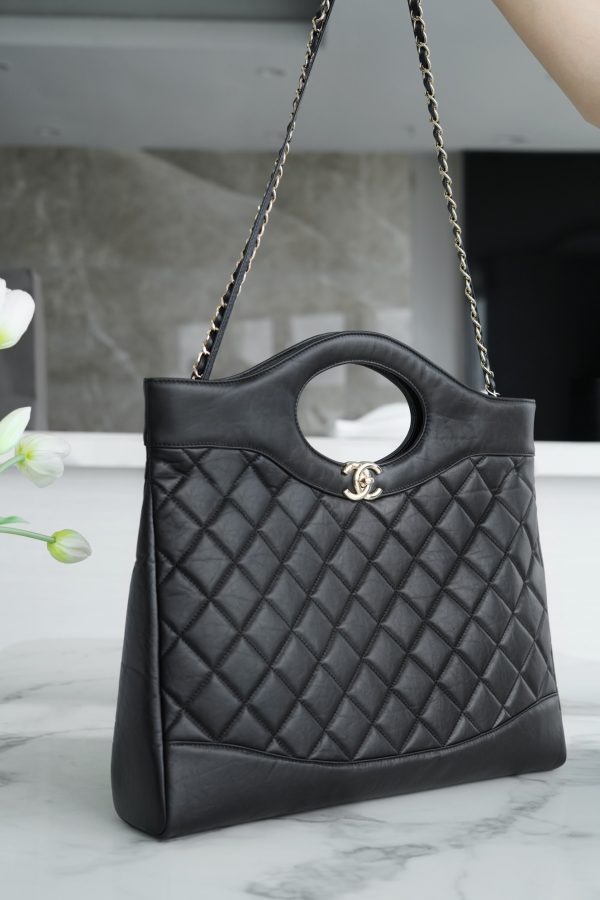 シャネル CHANEL シャネル31 ライン ブラック AS2339 ラムスキン シルバー金具 - 画像 (4)