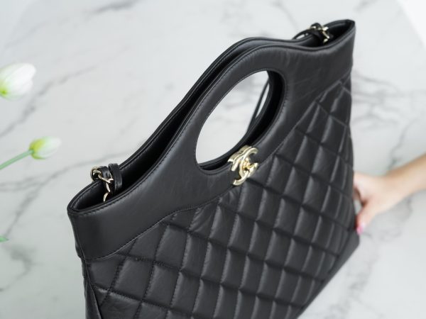 シャネル CHANEL シャネル31 ライン ブラック AS2339 ラムスキン シルバー金具 - 画像 (8)