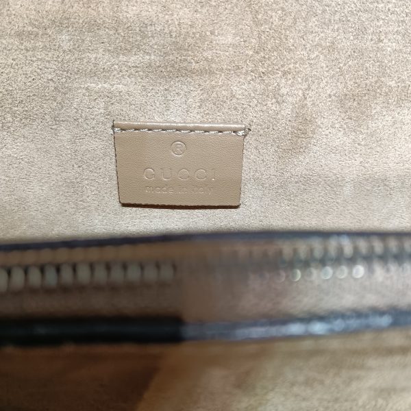 グッチ ディオニュソス GG スモール ショルダーバッグ ベージュ/エボニー 400249 KHNRN 8642 レザー シルバー金具 - 画像 (9)