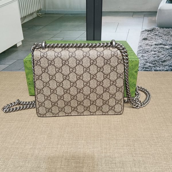 グッチ ディオニュソス GGスプリーム ミニ バッグ ベージュ/エボニー 421970 KHNRN 8642 レザー シルバー金具 - 画像 (2)