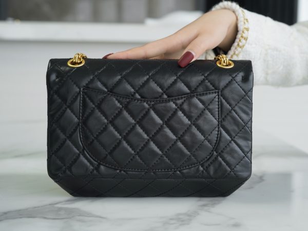 シャネル CHANEL バッグ 新作 2024 2.55 ブラック AS37586 ラムスキン ゴールド金具 - 画像 (7)