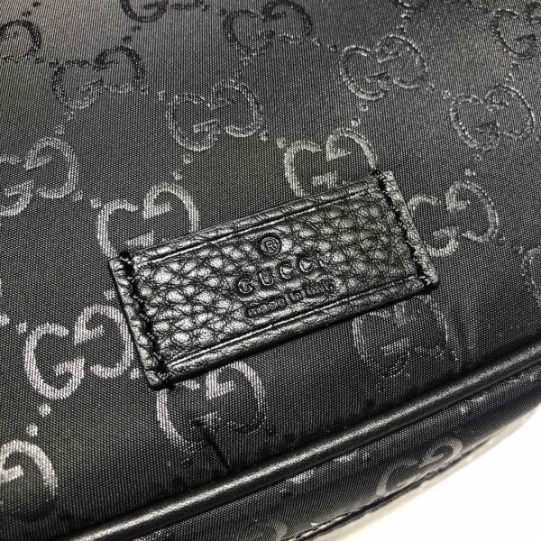 グッチ ウエストバッグ ボディバッグ GGナイロン ブラック/グレー 449182 G1XHN 8615 GGナイロン/レザー シルバー金具 - 画像 (5)