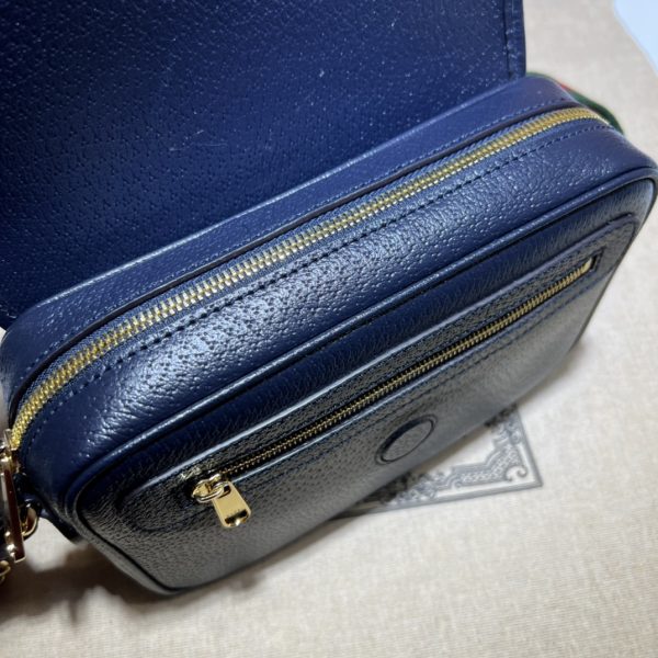 グッチ オフィディア GG スモール ショルダーバッグ ブルー 722117 AAA81 4157 レザー ゴールド金具 - 画像 (8)