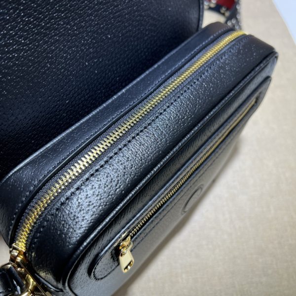 グッチ オフィディア GG スモール ショルダーバッグ ブラック 722117 AAA81 1000 レザー ゴールド金具 - 画像 (8)