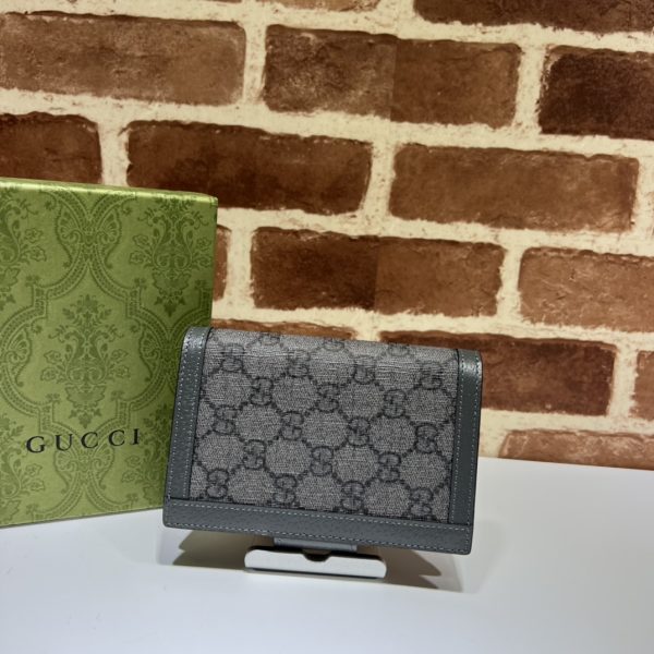 グッチ オフィディア パスポートケース ブラック 774345 FACQC 1000 レザー シルバー金具 - 画像 (2)