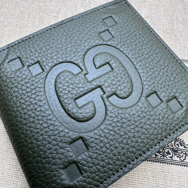 グッチ GGジャンボ ウォレット ダークグリーン 739475 AABY0 3341 レザー - 画像 (3)