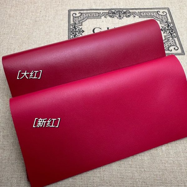 グッチ GGマーモント ハーフムーンシェイプ ミニバッグ レッド 699514 DTDHT 6832 レザー ゴールド金具 - 画像 (9)