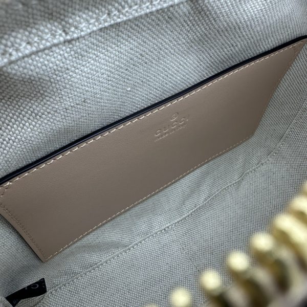 グッチ GGマトラッセ スモール バッグ ローズベージュ 702234 UM8HG 5943 レザー ゴールド金具 - 画像 (6)