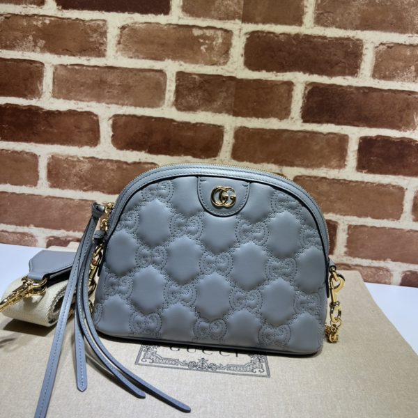 グッチ GGマトラッセ レザー スモール バッグ ダークグリーン 702229 UM8HG 3341 GGマトラッセ ゴールド金具
