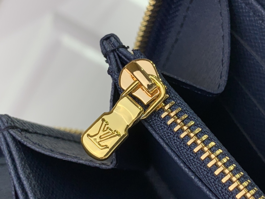最高級ルイヴィトンスーパーコピー ルイヴィトン財布コピー 新作 LV リミックス ジッピー・ウォレット ブルーデニム M82958 モノグラム・デニム ゴールド金具 - 画像 (5)