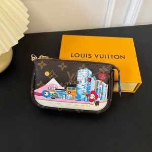 最高級ルイヴィトンスーパーコピー ルイヴィトンポシェットコピー ミニ･ポシェット･アクセソワール モノグラム ブルー M82623 モノグラム･キャンバス ゴールド金具