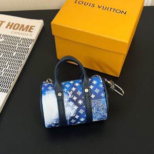 最高級ルイヴィトンスーパーコピー ルイヴィトンキーケースコピー キーホルダー･ミニ キーポル ブルー MP3337 カーフレザー シルバー金具