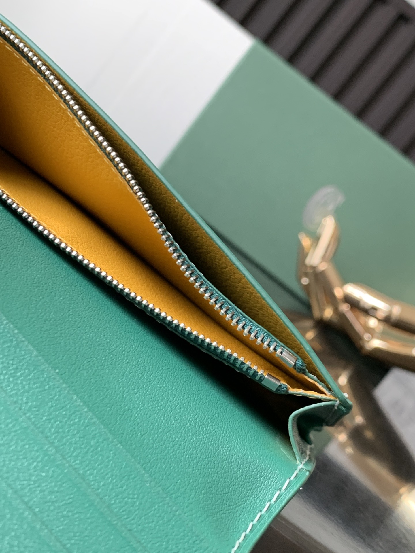 最高級ゴヤールスーパーコピー ゴヤール財布コピー リシュリュー ウォレット グリーン RICHE2PMLTY09CL09P レザー - 画像 (2)