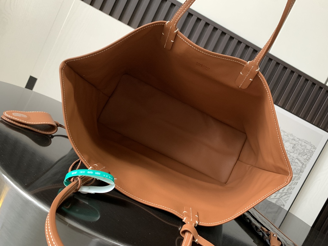 最高級ゴヤールスーパーコピー ゴヤールトートバッグコピー アルトワPM バッグ ブラウン ブラック ARTOISPMLTY03TY01P レザー シルバー金具 - 画像 (4)