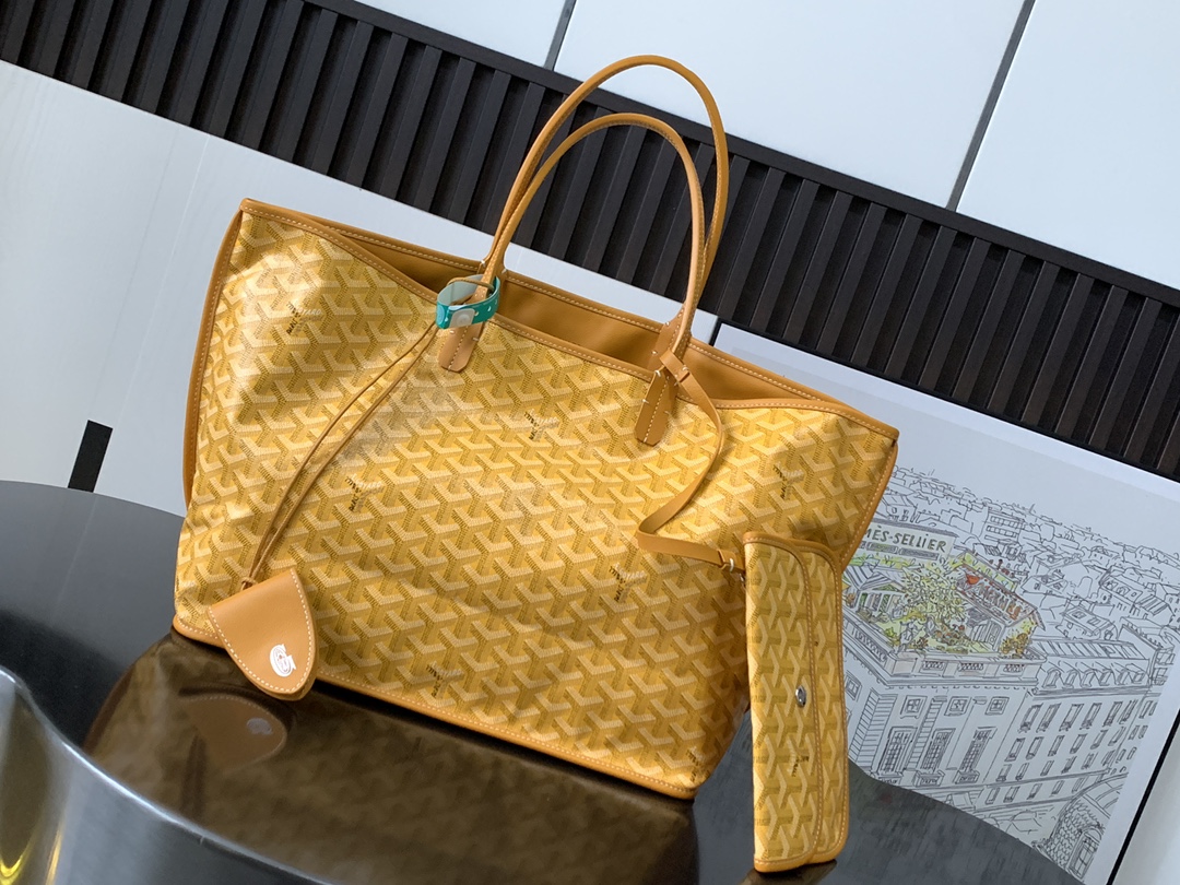 最高級ゴヤールスーパーコピー ゴヤールトートバッグコピー アルトワPM バッグ イエロー ARTOISPMLTY08TY08P レザー シルバー金具 - 画像 (8)