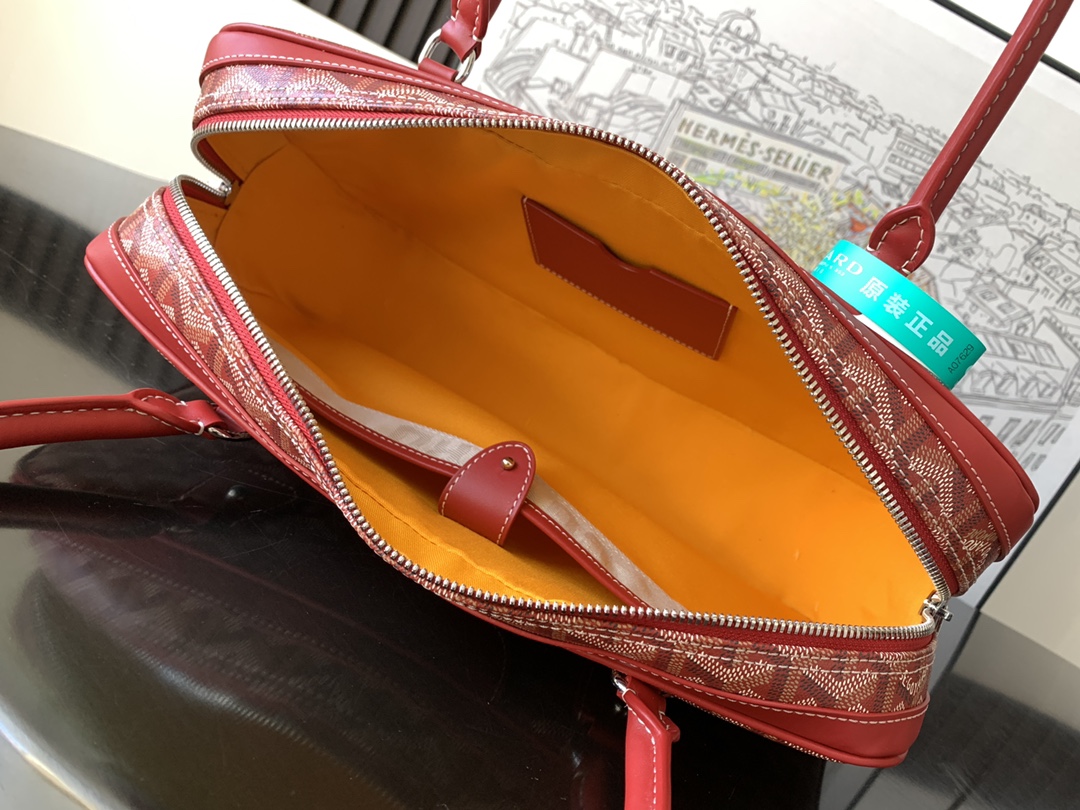 最高級ゴヤールスーパーコピー ゴヤールハンドバッグコピー アンティーク レッド AMBAS2MMLTY02CL02P レザー シルバー金具 - 画像 (3)