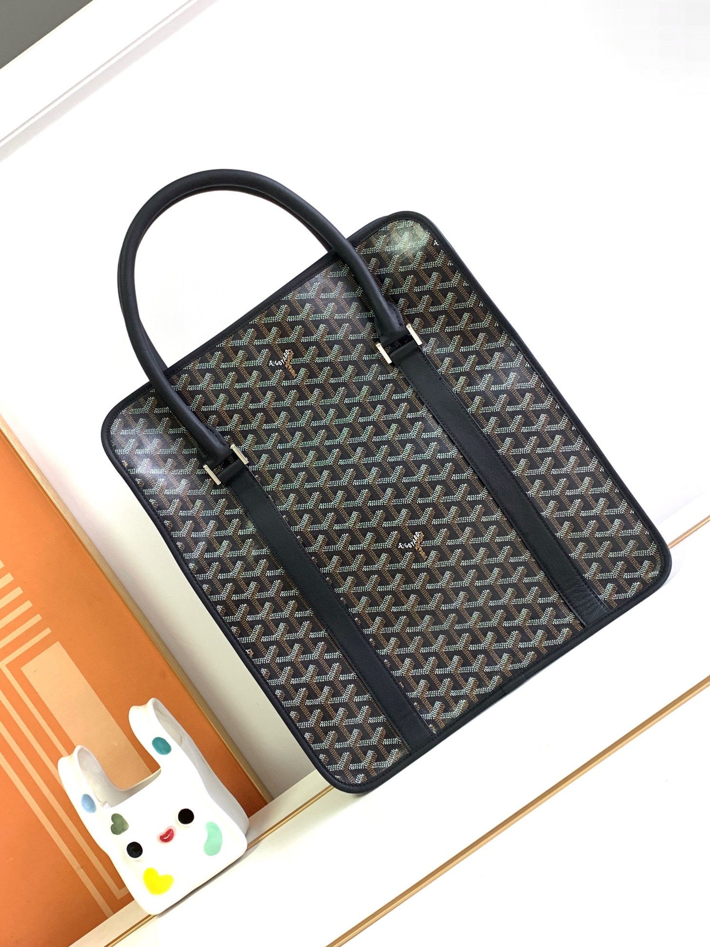 最高級ゴヤールスーパーコピー ゴヤールボストンバッグコピー ブルゴーニュ バッグ ブラック BOURGOMMLTY01CL01P レザー シルバー金具 - 画像 (9)