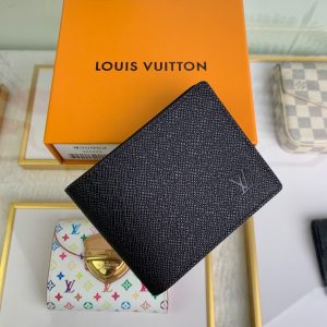 最高級ルイヴィトンスーパーコピー ルイヴィトン財布コピー ポルトフォイユ･ミュルティプル ブラック M30952 タイガ･レザー