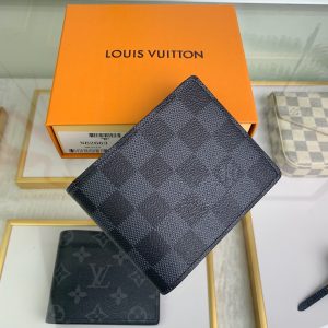 最高級ルイヴィトンスーパーコピー ルイヴィトン財布コピー ポルトフォイユ･ミュルティプル ブラック N62663 ダミエ･グラフィット キャンバス