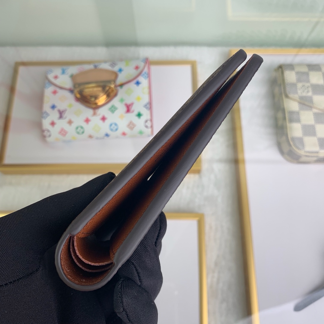最高級ルイヴィトンスーパーコピー ルイヴィトン財布コピー ポルトフォイユ・ミュルティプル ダークブラウン M60895 モノグラム・キャンバス - 画像 (7)