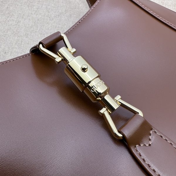 グッチ ジャッキー 1961 スモール ショルダーバッグ ブラウン 636709 10O0G 2535 レザー ゴールド金具 - 画像 (6)