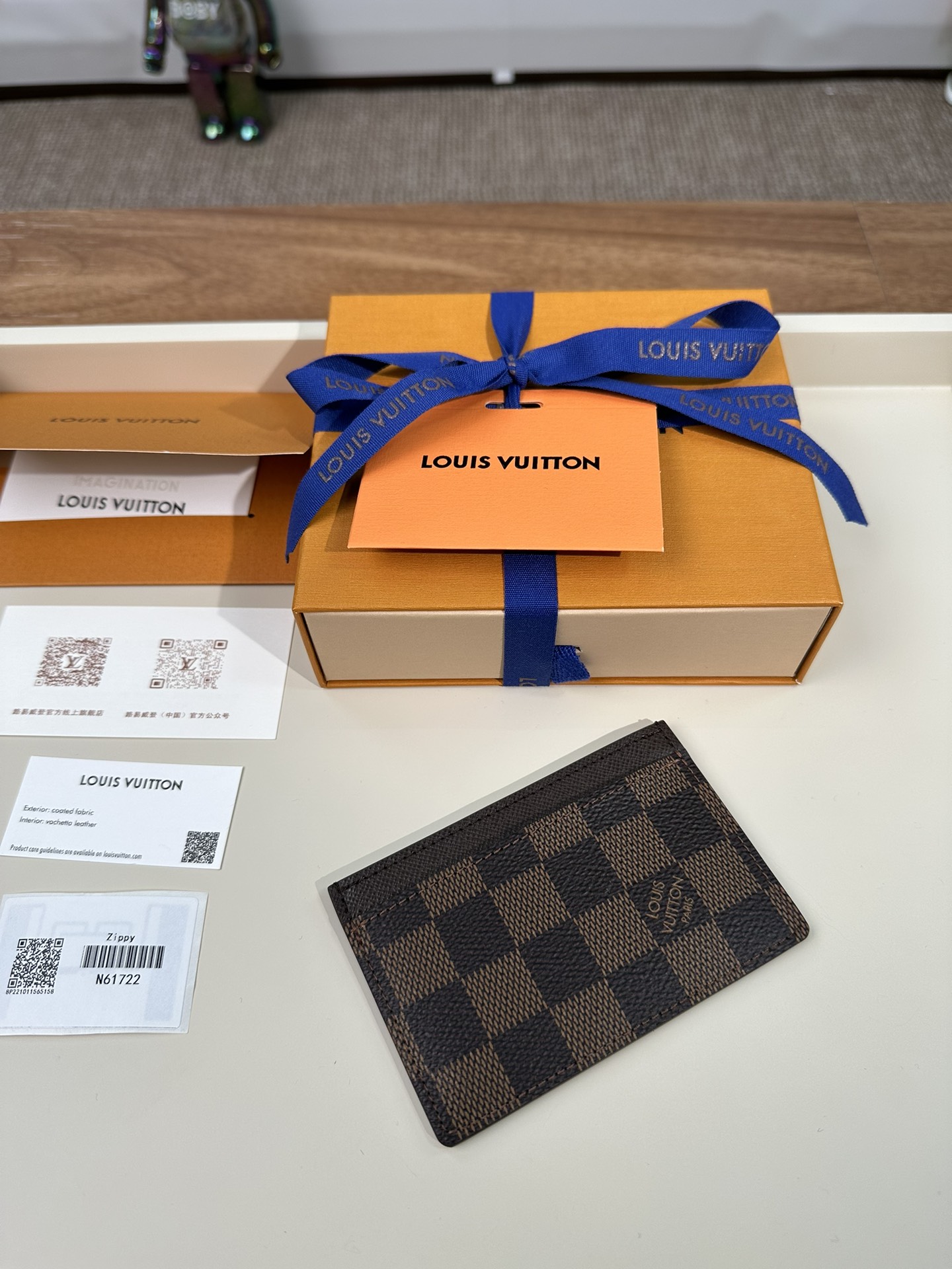 最高級ルイヴィトンスーパーコピー ルイヴィトンカードケースコピー カードケース ポルト カルト・サーンプル ブラウン N61722 ダミエ・キャンバス - 画像 (9)